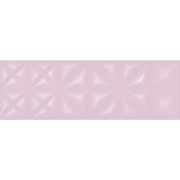 Lila Плитка настенная рельеф розовый (LLU072D) 25x75