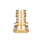 Фитинги цанговые Штуцер с накидной гайкой латунный для труб PEX 16-G1/2НГ  apos;100Ф UP 1135764
