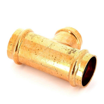 Тройник пресс IBP 42 х 35 х 42 медь-3