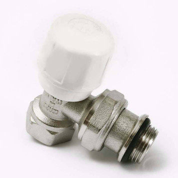 Вентиль ручной никелированный ВН UNI-FITT угловой быстрого монтажа 1/2-2