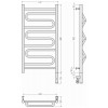 Сунержа Элегия 3.0 Полотенцесушитель электрический 43,2x92,4h см, правое, без покрытия 00-5819-8040