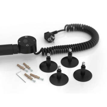 Стилье Формат 12 Полотенцесушитель электрический 55,8x10,6x86,5h см, цвет: черный 31512-8050-3