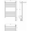 Сунержа Богема 3.0 с 1 п. Полотенцесушитель электр. 43,2x72,4h см, правое, мат. белый 30-5807-6040