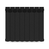 Rifar Monolit 500 8 секций, боковое подключение (антрацит)