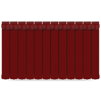 Rifar Monolit 500 12 секций, боковое подключение (бордо)