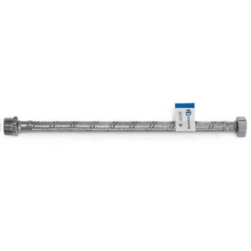 Подводка гибкая д/воды нерж М1/2 -Н1/2 L=0.4м лат/г AQUALINE 01427