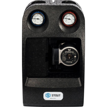 Насосная группа STOUT SDG-0001 с Grundfos UPSO 32-65 в теплоизоляции DN 32-2