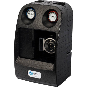 Насосная группа STOUT SDG-0001 с Grundfos UPSO 32-65 в теплоизоляции DN 32-3