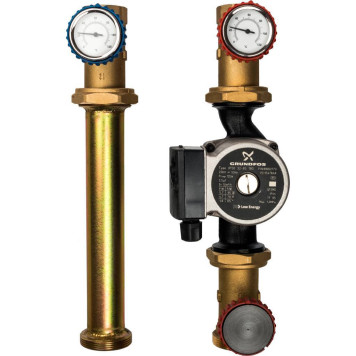 Насосная группа STOUT SDG-0001 с Grundfos UPSO 32-65 в теплоизоляции DN 32-5