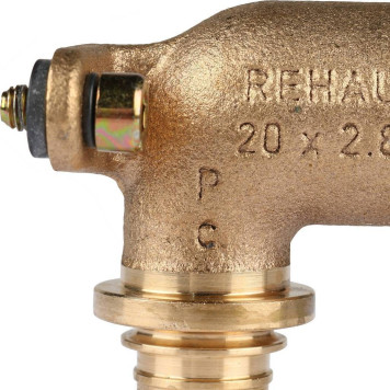 Угольник настенный REHAU RAUTITAN 20-R 1/2 для PEX труб с длинным патрубком-4