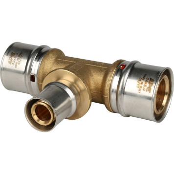 Тройник переходной STOUT 32х20х32 для металлопластиковых труб прессовой