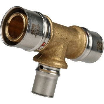 Тройник переходной STOUT 32х20х32 для металлопластиковых труб прессовой-1