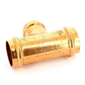 Тройник пресс IBP 42 х 35 х 42 медь-2