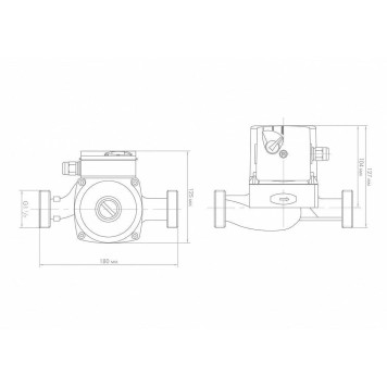 Циркуляционный насос Джилекс 2560 &ЦИРКУЛЬ& 25-60 180, PN10.-2