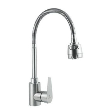 Смес/мойка Ж-Серия однор гиб/изл бок/р гайка Сталь Славен СЛ-ОД-Ж25