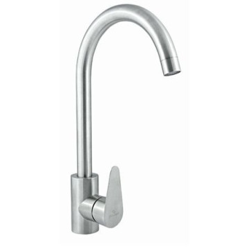 Смес/мойка Ж-Серия однор выс/изл бок/р гайка Сталь Славен СЛ-ОД-Ж22