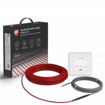 Кабель нагревательный Royal Thermo RTDC 2-17-800 с терморегулятором RTS-16-1