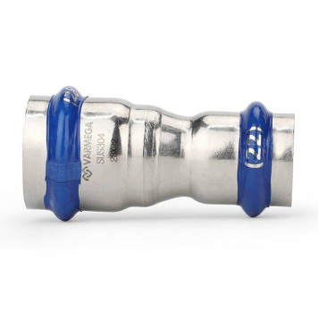 Муфта VARMEGA двухраструбная Inox Press переходная 22x15