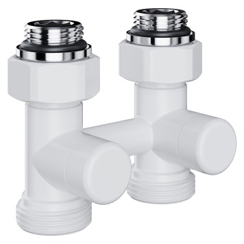 Узел нижнего подключения Royal Thermo Design прямой 1/2х3/4 EK (белый)