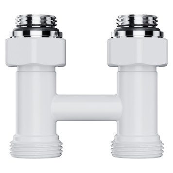 Узел нижнего подключения Royal Thermo Design прямой 1/2х3/4 EK (белый)-4