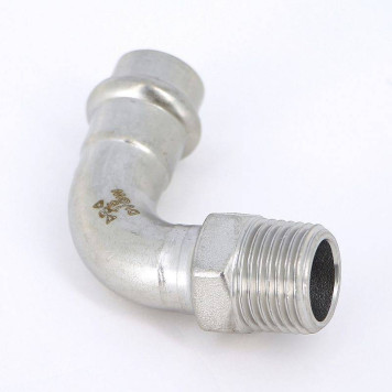 Угол Н-пресс IBP 15 х 1/2 нержавеющая сталь-3