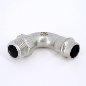 Угол Н-пресс IBP 15 х 1/2 нержавеющая сталь