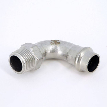 Угол Н-пресс IBP 15 х 1/2 нержавеющая сталь