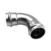 Фитинги под пресс-инструмент Пресс-угольник 90°, из нержавеющей стали, равнопроходной 42х42 Kromwell KW.SP951004242