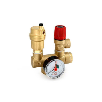 Группа безопасности котла Uni-Fitt Mini до 50 кВт 1 3 бар латунь