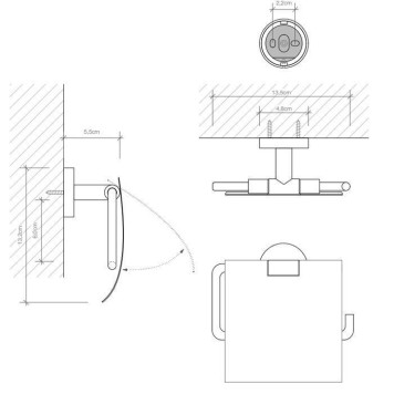 Decor Walther Basic TPH4 Держатель туалетной бумаги, подвесной, цвет: хром-1