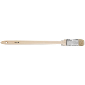 Кисть радиаторная, натуральная светлая щетина, деревянная ручка 1,5 (38 мм)-2