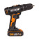 Дрель-шуруповерт ударная аккумуляторная WORX WX370, 50Нм, 20В, 2Ач x2, ЗУ 2А, кейс