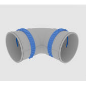 Отвод 90° Flexag FL75-PP90