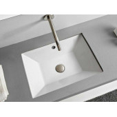 Раковина, Scarabeo, Teorema 2.0, шгв 450-360-170, отверстия для смесителя-отсутствуют, цвет-белый