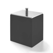 3SC BeMood Black Контейнер с крышкой настольный 10хh12,5х8 см, цвет: черный/хром. BEMN48ASL