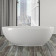 Knief Lounge Ванна отдельностоящая 185x95x63.5cм, со слив-переливом, цвет: белый. 0100-091-06, 0100-089-06