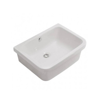 Globo Lavabi d apos;arredamento Раковина IRIS, 60х46х22см, без отв-я под смеситель, цвет: белый. VA044.BI*0