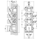 Gessi Внутренняя часть встраиваемого термостатического смесителя с 3мя независимыми выходами