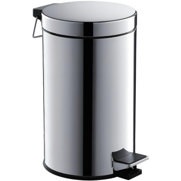 AQ4992CR корзина для мусора с педалью, 8л, полир. хром AQ4992CR