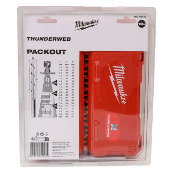 Сверла по металлу Milwaukee THUNDERWEB HSS-G GEN III (1-10 мм) 19 шт.-1