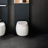 Agape Pear 2 Унитаз подвесной 38x52.8x25.5 см, сиденье с микролифтом, цвет: матовый белый. ACER0897WZP