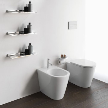 Laufen Kartell Биде напольное 56х37х43см с 1 отв. под смеситель, без боковых отв, цвет: белый-2