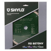 Круг алмазный SHYLD сегментный по бетону, кирпичу, камню 230х22,23 мм(30140)