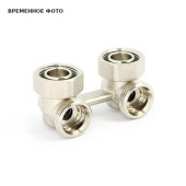 Узел прямой НВ 3/4 х 3/4 ЕК радиаторный со встроенными вентилями