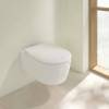 VilleroyBoch Avento Унитаз 37х53х31см.,подвесной, безободковый, в комплекте сиденье SlimSeat с микролифтом, цвет: альпийский белый. 5656RS01