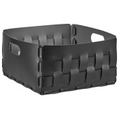 ADJ Корзинка Bottega, 35x35xH20 см., цвет: черный/серый. 1045.01/03 ADJ Корзинка Bottega, 35x35xH20 см., цвет: черный/серый. 1045.01/03