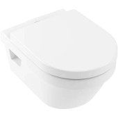 VilleroyBoch Architectura Унитаз 37х53х33см., подвесной, безободковый, в комплекте сиденье c микролифтом, цвет: альпийский белый. 5684HR01