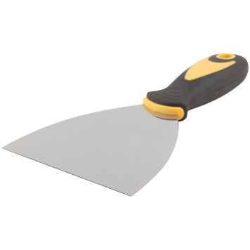 Шпатель, нерж.сталь, прорезиненная ручка 4 (100 мм)-6