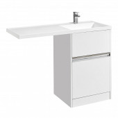 1A2359K0LH010 Набор: 1A235901LH010 Тумба-умывальник Лондри 60/ 1A72243KLH010 Раковина Лондри 120 правая, бел. 1A2359K0LH010