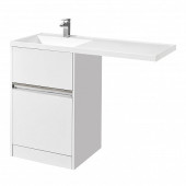 1A2359K1LH010 Набор: 1A235901LH010 Тумба-умывальник Лондри 60/ 1A72843KLH01L Раковина Лондри 120 левая, бел. 1A2359K1LH010